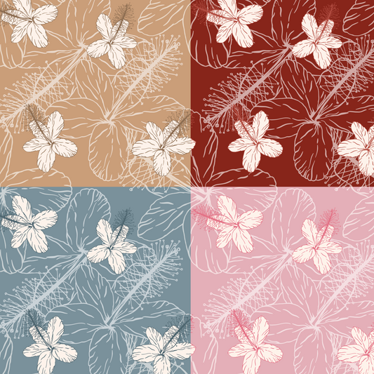 Koki'o Ke'oke'o Repeat Surface Pattern for Tkksaiki