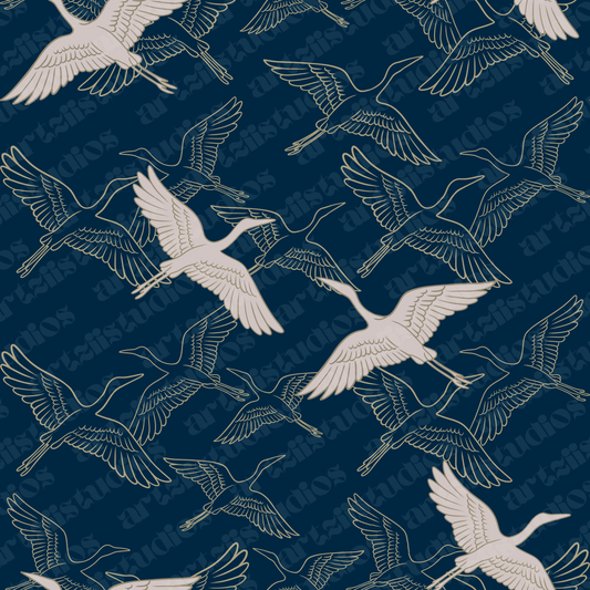 Exclusive Crane Pattern for Fuji Kula Fashion
