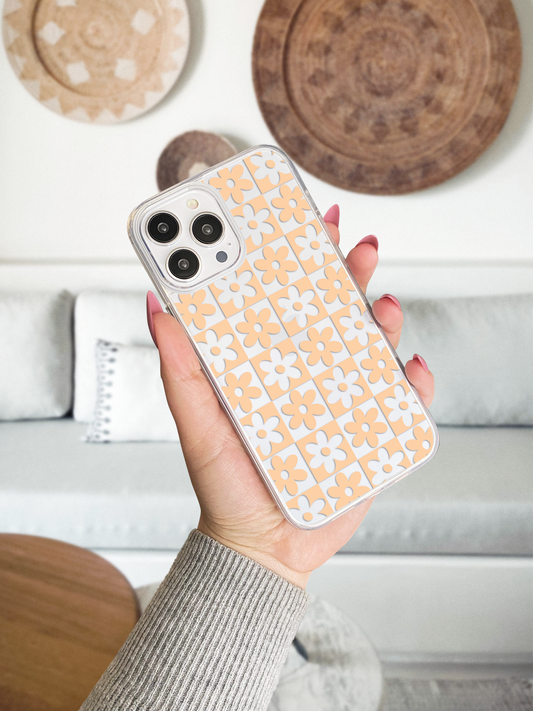 Checkered Daisy Clear Cases