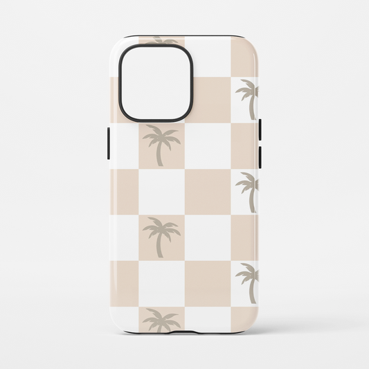 Palm Checkered Phone Case
