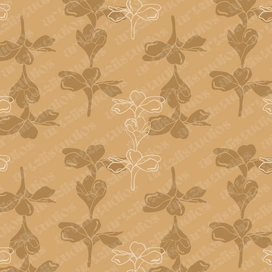 Plumeria Trio Repeat Surface Pattern