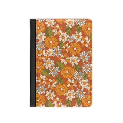 Warm Retro Wild Flowers Passport Covers