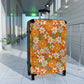 Warm Retro Wild Flower Suitcases